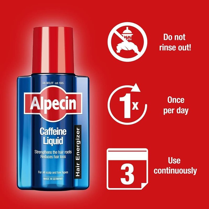 Alpecin C1 Caffeine Shampoo 8.45 fl oz + Alpecin After Shampoo Liquid 6.76 fl oz I Hair Performance Enhancer Promotes Natural Hair Growth and Thickness I Energizes Scalp