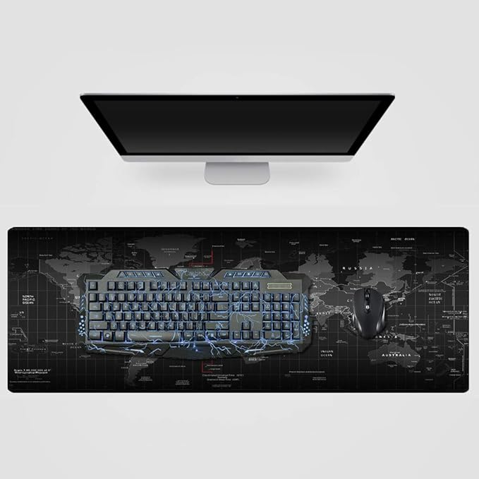 Cmhoo Gaming Mouse Pad Large Anti-Slip Rubber Base Size 47.2x15.7 in (47.2X15.7IN, 120x40 Map)