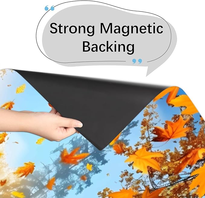 Autumn Forest Landscape Dishwasher Magnet Cover for The Front Magnetic Dishwasher Door Covers Dish Washer Sticker Wrap Home Decorative Appliances Panel Decal Kitchen Decor 23" x 26" (Magnetic)
