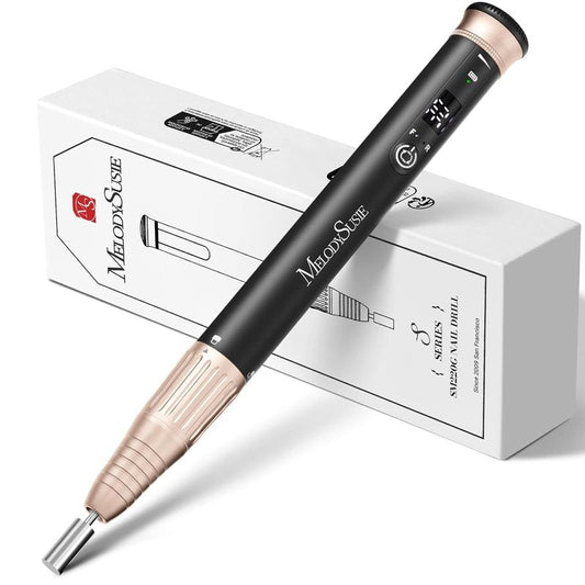 MelodySusie Cordless Nail Drill - 30,000 RPM E-File with Stepless Speed Adjustment | Portable Manicure Tool for Acrylic Gel Removal