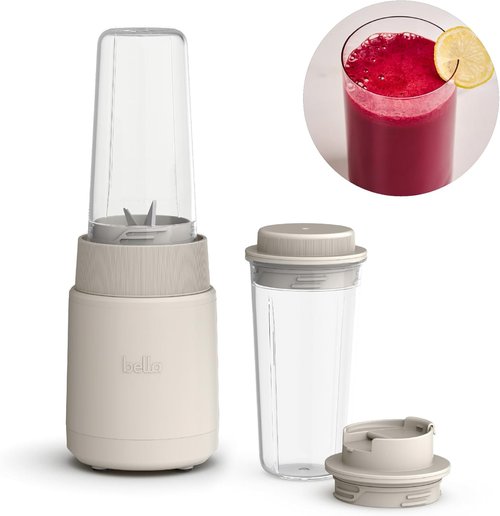 Bella Portable Rocket Blender - 6 Pcs Juicer & Smoothie Maker | BPA-Free, 240W Motor, 4 Tip Blade