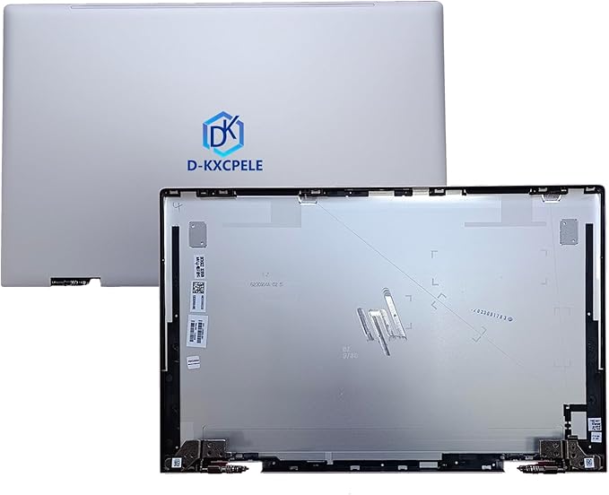 D-KXCPELE Replacement Laptop LCD Cover Back Rear Top Lid with Hinges for HP Envy X360 15-ED 15M-ED 15T-ED L93203-001 L93204-001 (Silver)