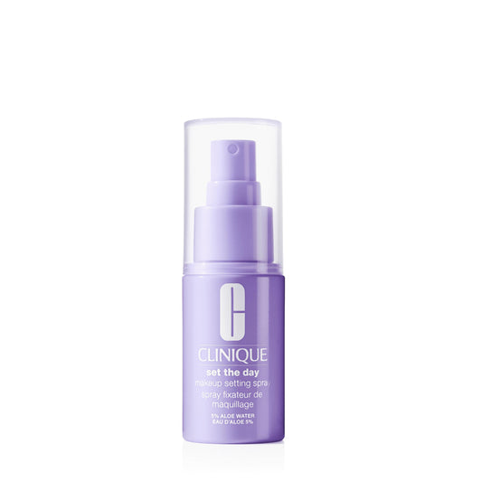 Clinique Set The Day Makeup Setting Spray With Aloe Water + Antioxidants | Sets Makeup All Day | Soothing + Hydrating Face Mist| Alcohol-Free + Suitable For Sensitive Skin, 1.25 Fl Oz