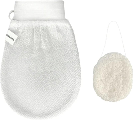 Deep Exfoliating Glove & Konjac Sponge Bundle | Soft & Effective Skin Care