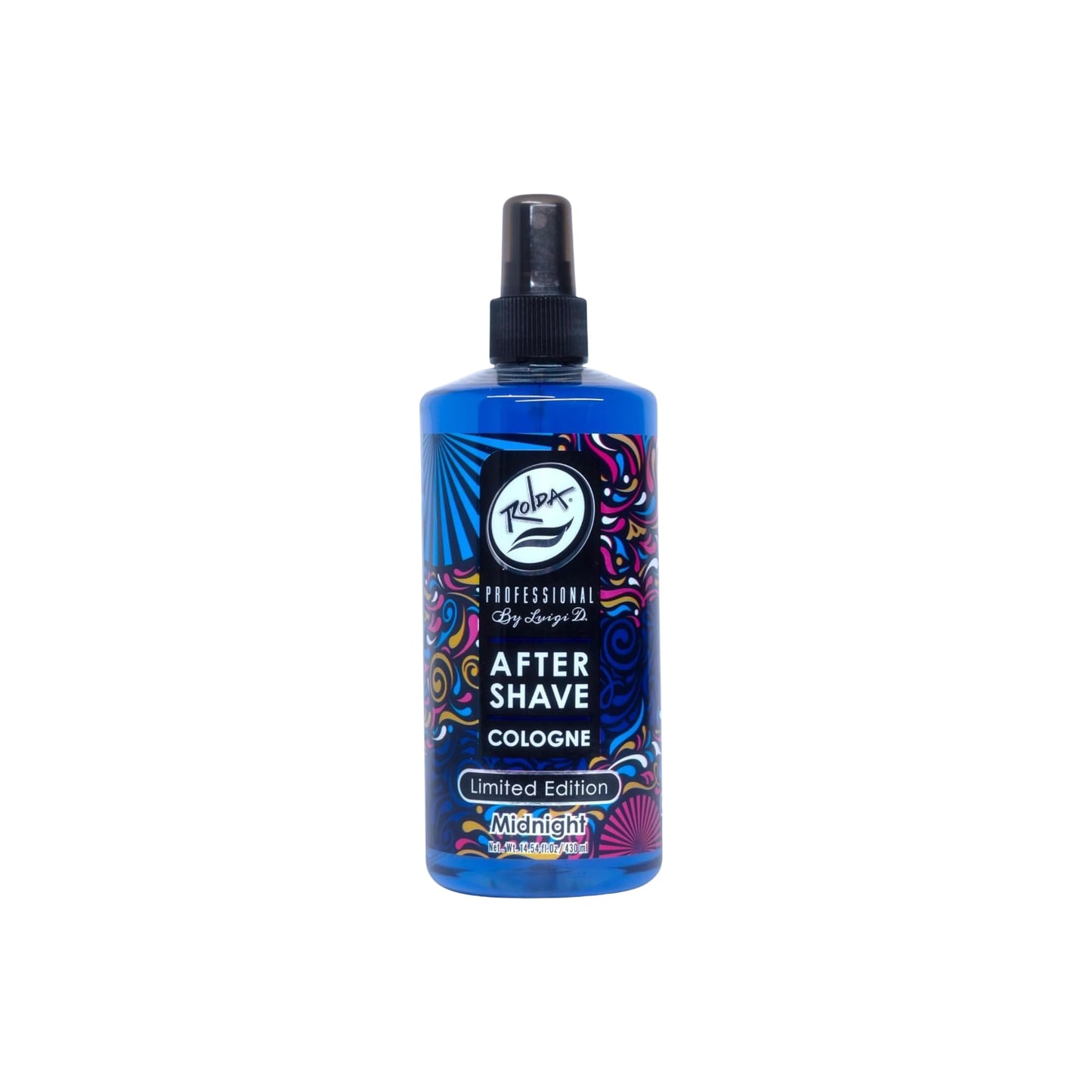 Rolda Midnight After Shave Tonic Cologne For Men - Post Shave Tonic Spray, Calms Irritation, Helps Heal & Clean Shaved Areas, Masculine Fragrance (14.54oz | 430ml)