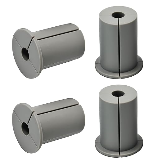 EASYEAH 4pc Starlink Cable Grommet 1" Silicone Waterproof Wall Hole Pass Through Split Cable Bushings for TV Wire Ethernet Cord, Starlink Cable Routing Kit Accessories, 38mm/1.5" Ht, Grey