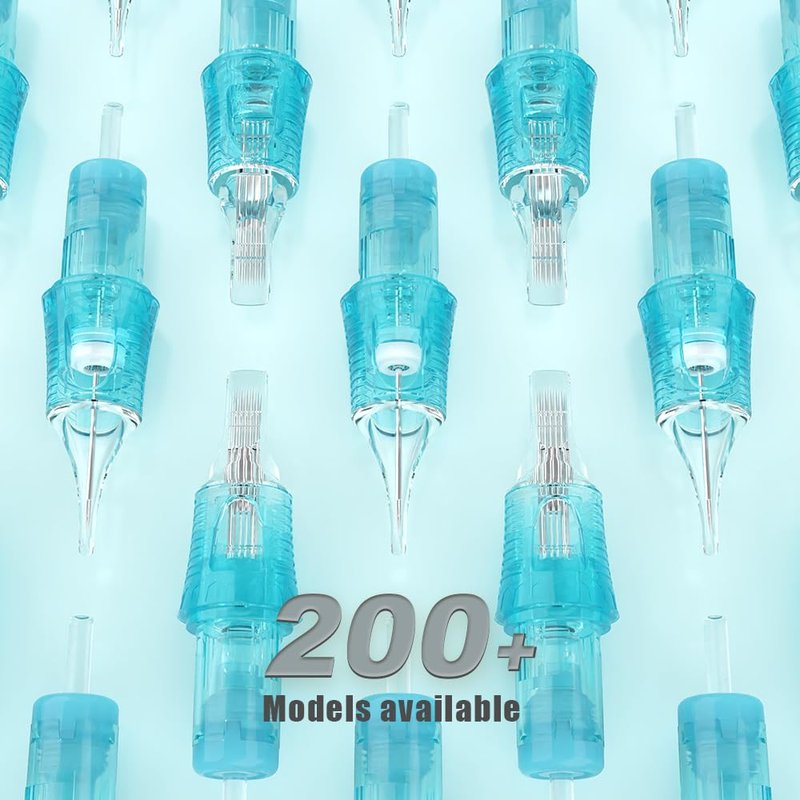 JCONLY VETAR TATTOO CARTRIDGE NEEDLES - 20Pcs Tattoo Needles #10 Bugpin 25 Curved Magnum Tattoo Cartridges 1025CML Tattoo Needles Diameter 0.30mm Long Taper 5mm Cartridges