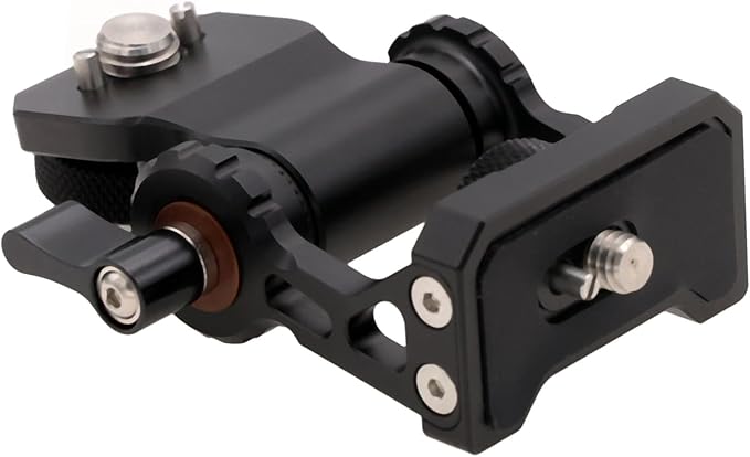 HangTon Monitor Mount Holder Bracket, 360 Tilt Swivel Rotation for Atomos SmallHD Camera Video Monitor, Teradek Wireless Transmission Motor Microphone, 3/8" 1/4" Black