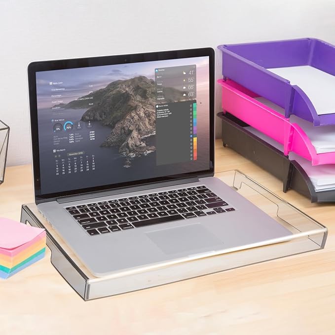 ABOOFAN Clear Acrylic Keyboard Dust Cover, Anti-Cat Waterproof Protective Case for Laptop & Mechanical Keyboards 15.74x10.43 Inch