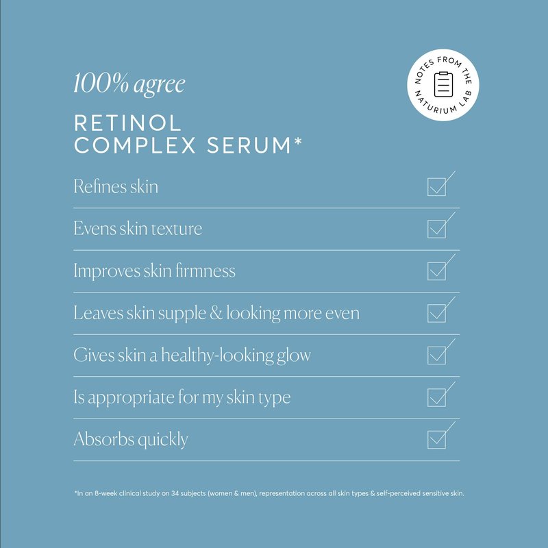 Naturium Retinol Complex Serum, Encapsulated Retinols & Bakuchiol, Refining & Smoothing Facial Serum, 1 oz