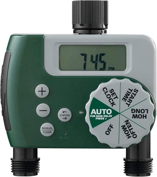2-Pack Orbit 58910 Digital 2 Outlet Hose Faucet Timer (2 Total Timers)