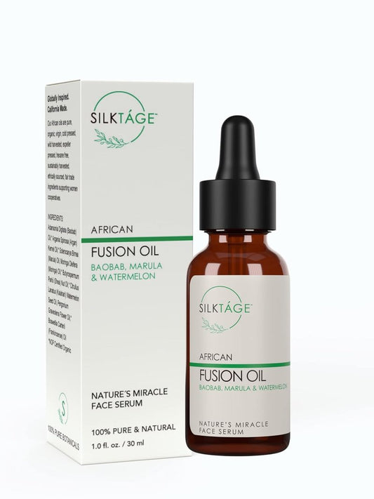 African Fusion Oil - Nourishing Face Serum with Marula, Baobab & Moringa | 1 Fl Oz
