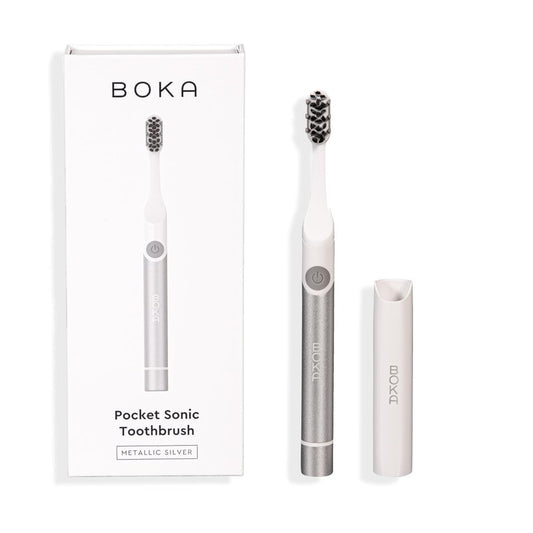 Boka Sonic Electric Toothbrush for Adults - 24000 VPM w/Standard & Sensitive Modes - Waterproof & Up to 120 Battery Life w/Travel Cover & Wall/Mirror Mount - Automatic Smart Timer, Non-Slip Handle