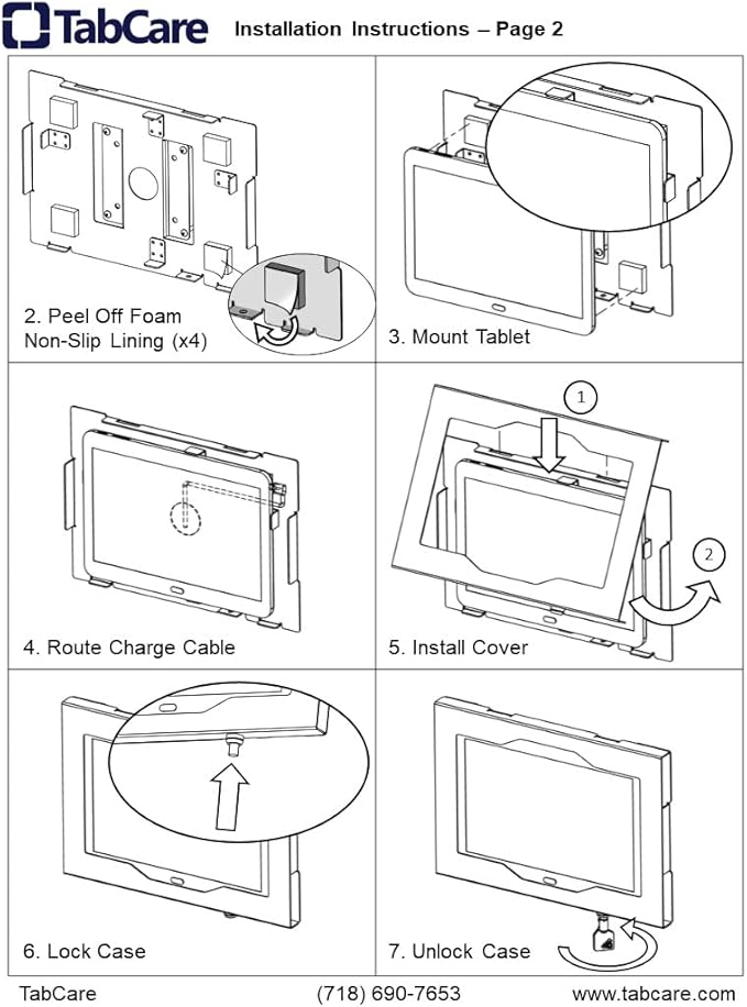 TABcare Locking Anti-Theft Metal Case for iPad Pro 13" 2024/2025 M4/M5 for Kiosk, POS, Store, Show Display, Time Clock (White)