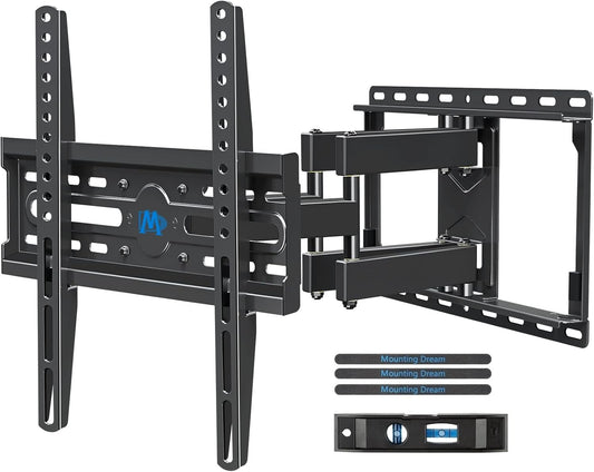 Mounting Dream TV Wall Mount - Full Motion Bracket for 32-65 Inch TVs | Swivel & Tilt, Max VESA 400x400 mm, 99lbs Capacity