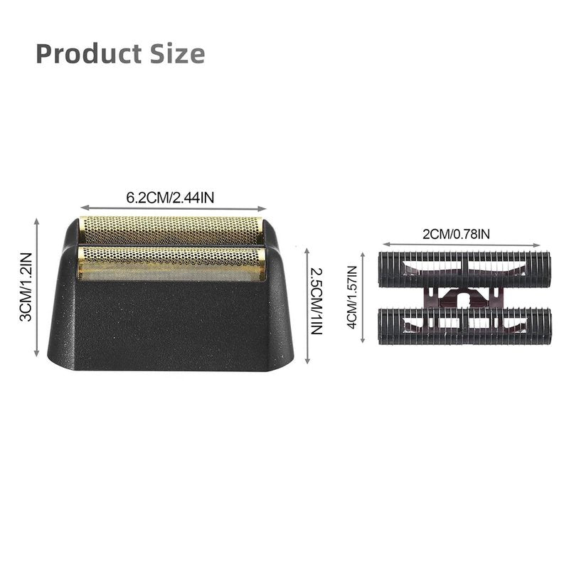 For wahl Shaver Foil Replacement,Professional 5 Star Series Finale Shaver Super Close Replacement Foil #7043-100#7043-100 Compatible with wahl Shaver Foil Replacement Heads (3PCS/Black)