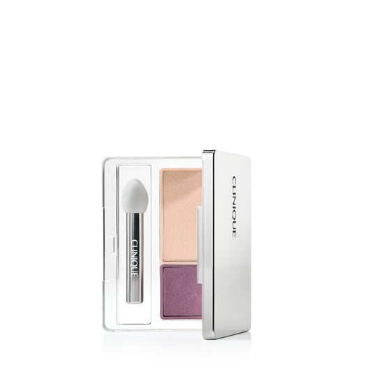 Clinique All About Shadow Duo Eye Shadow Makeup | Safe For Sensitive Eyes | Buildable + Long-Wearing Color | Smooth, Easy Application, Jammin, 0.05 Ounce
