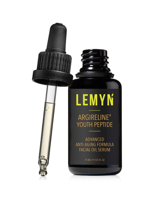 Lemyn Organics Argireline Youth Peptide Face Oil Serum | Anti-Aging, Hydrating, and Firming | Freshly Made Skincare | 15ml