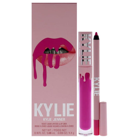 Velvet Lip Kit - 306 Say No More by Kylie Cosmetics for Women - 2 Pc 0.10 oz Velvet Liquid Lipstick, 0.03 oz Lip Liner