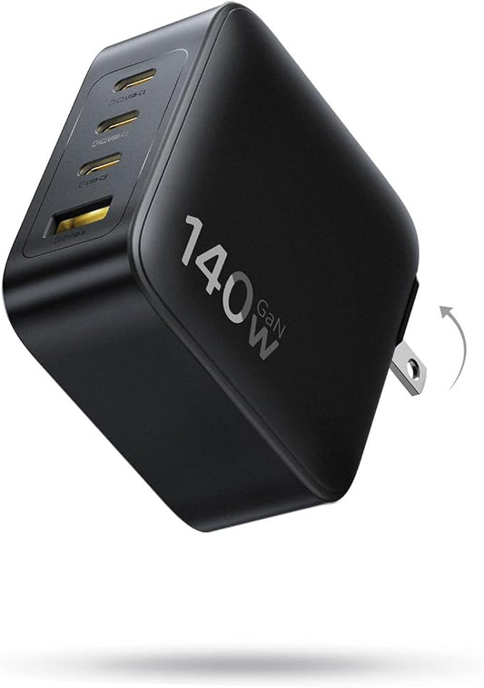 Baseus PD3.1 140W USB C Charger, PPS Fast Charger Type C, Fast Charging Block for MacBook Air/Pro, Pixelbook, iPad, iPhone 17/16 Series, Galaxy S25 Ultra and More