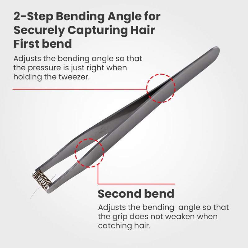 NIKKEN MIMIGETTER Ear Hair Tweezers [Made in Japan] – Manual Coil Spring Plucker for Fine Facial Hair, Precision Stainless Steel Tool