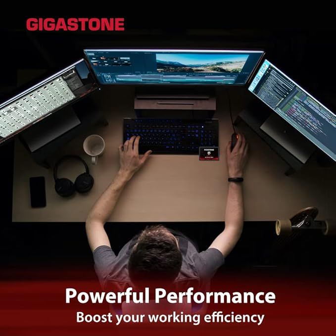 Gigastone 128GB Game Turbo SSD (10-Pack) Up to 500MB/s with SLC Caching Gaming/PC/Desktop/Laptop Upgrade SSD 5-Year Warranty 2.5" SATA Internal Disk Solid State Drives 2.5 inches SATA 3.0 Disk