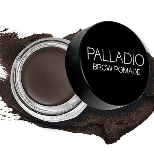 Brow Pomade Waterproof - 24 Hour Smudge-Proof Formula | Dark Brown, Creamy Texture for Defined Brows