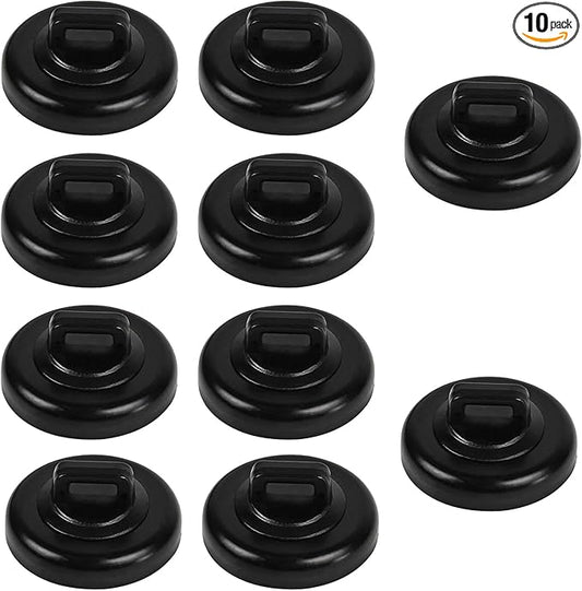 CNHABAGU Magnet Zip Tie Mount Magnetic Zip Ties Mount Base Holder Multipurpose Wire Cable Holder Mount Wire Clips Management for Home Office Marine Electrical Wiring (D23 10Pcs)