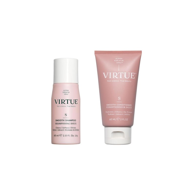 Virtue Smooth Hair Care Kit - Nourishing Shampoo & Conditioner Duo for Silky, Frizz-Free Hair