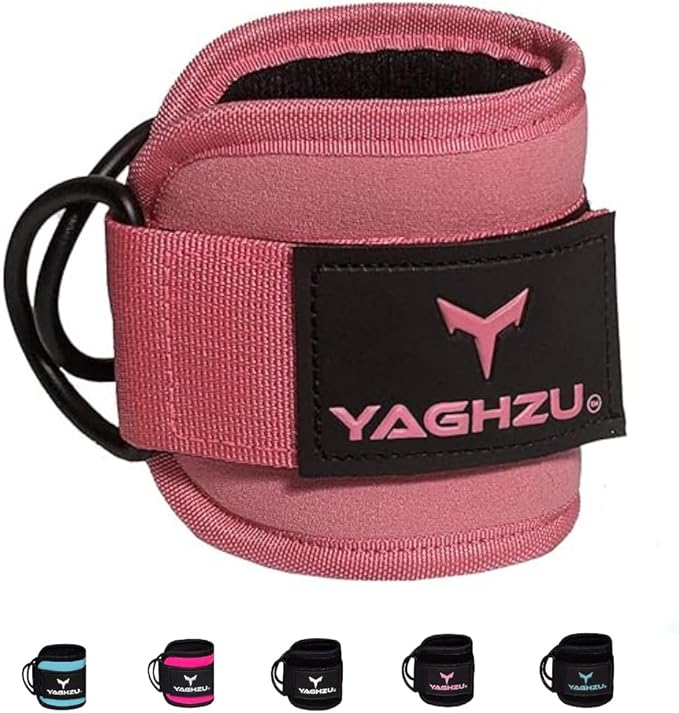 YAGHZU Ankle Straps for Cable Machines Women, Glute Kickback Cable Machine Attachments, Gym Ankle Cuffs, Wrist Cuffs for Workout, Leg Training Accessory, Fitness Gear for Home or Gym
