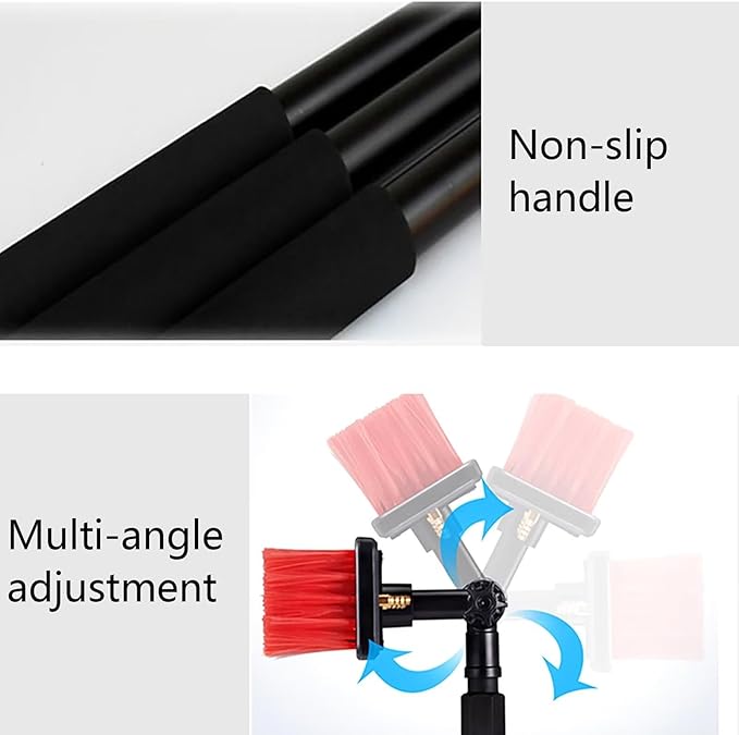 Water fed Pole Telescopic Window Cleaner Water Spray KnifeSqueegeeconservatory roof Cleaner/Water fed extendable Brush/Window Clean Kit roof Cleaning Tools with Water Supply Hose 3.6Rod leng