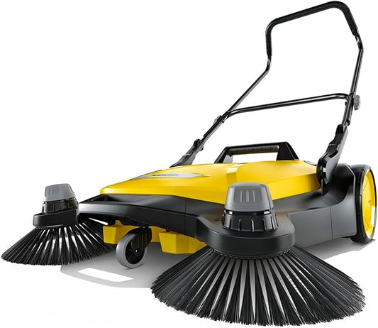 KÃ¤rcher Walk-Behind Outdoor Push Sweeper S 6 Twin for Workshops, Warehouses or Garages - 6X Faster Than a Push Broom, 10 Gallon Capacity, 33.9" Sweeping Width