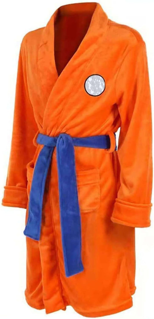 Skiennix Anime Dragon Robe - Soft Cosplay Bathrobe for Men | Comfortable One-Piece Pajamas