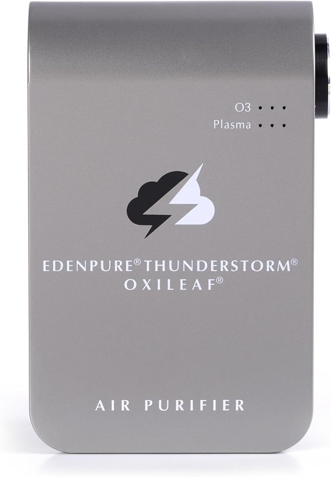EdenPURE Thunderstorm III Air Purifier - Wall Plug In Air Ionizer Generator, Ozone Odor Eliminator for Home, Pets, Car and Removes Mold - USB Powered, Filter Free Portable Cleaner for Indoor & Travel