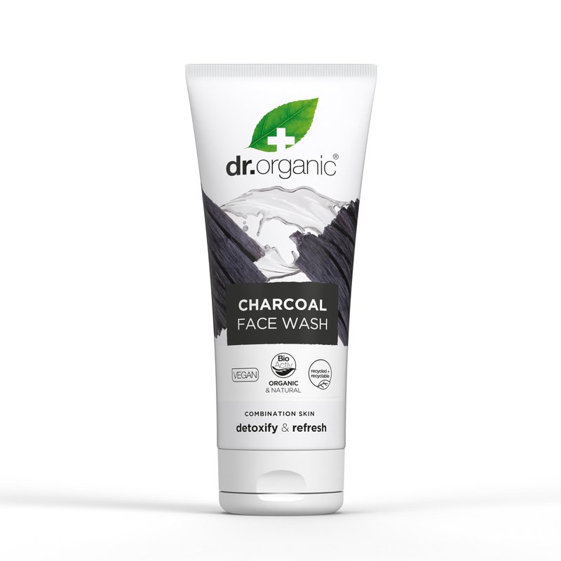 DR ORGANIC Charcoal Face Wash, 0.2429 kg,DR00545
