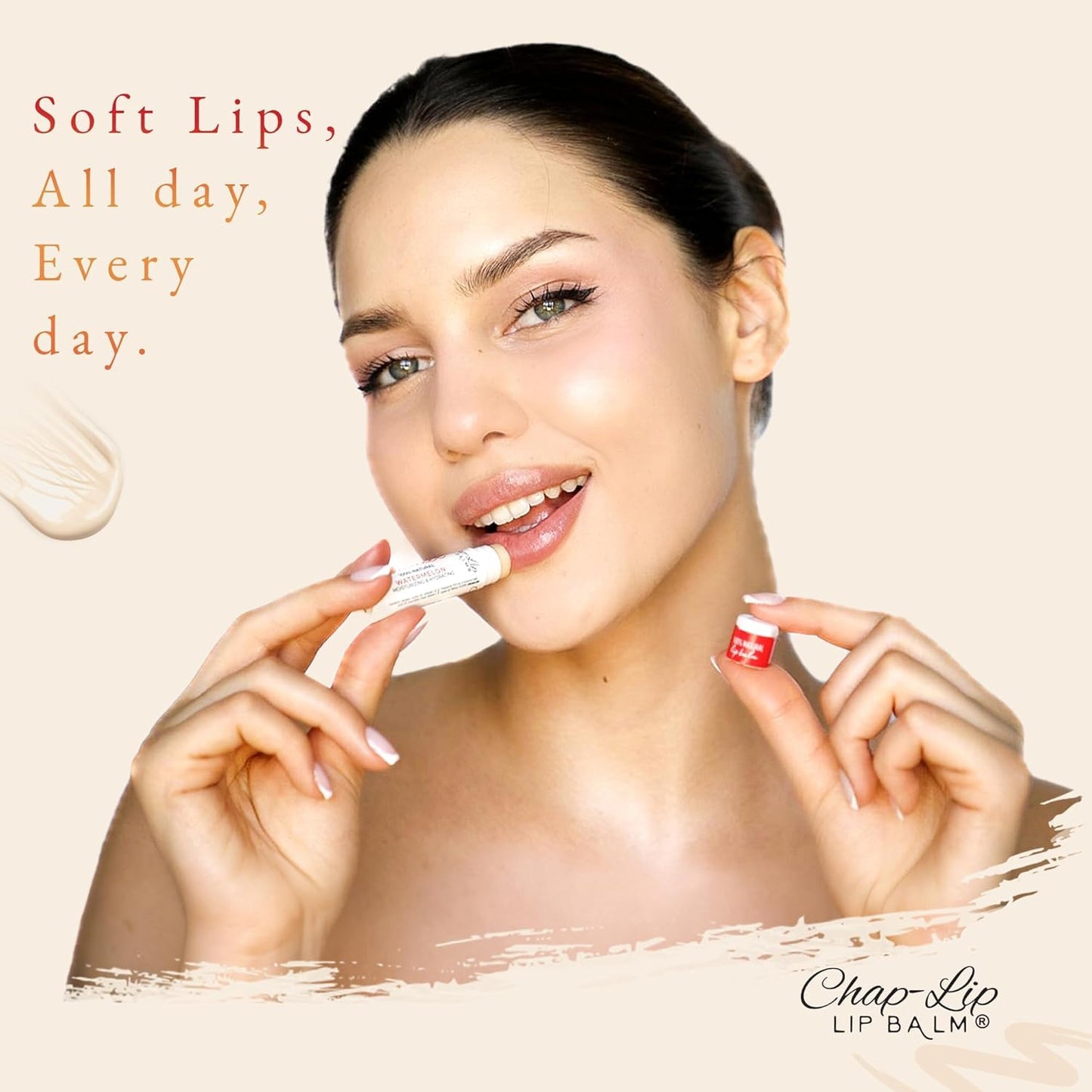 CHAP-LIP Original Lip Balm Hydrating Bulk Chap Stick with Fruit Flavors, Coconut Oil, and Cocoa Butter -Dermatologist Tested Lip Therapy Pack for Men and Women - Made in the USA, 60 Pack