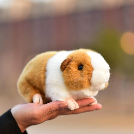 Simulated Hamster Plush Toy - Realistic Guinea Pig Doll for Kids | Soft and Squeezable Design