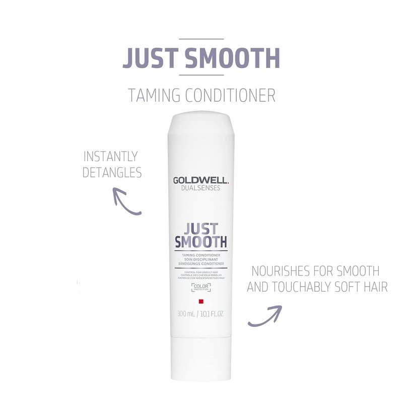 Goldwell Just Smooth Anti-Frizz Conditioner - Taming Formula for Humidity Control | 33.8 oz