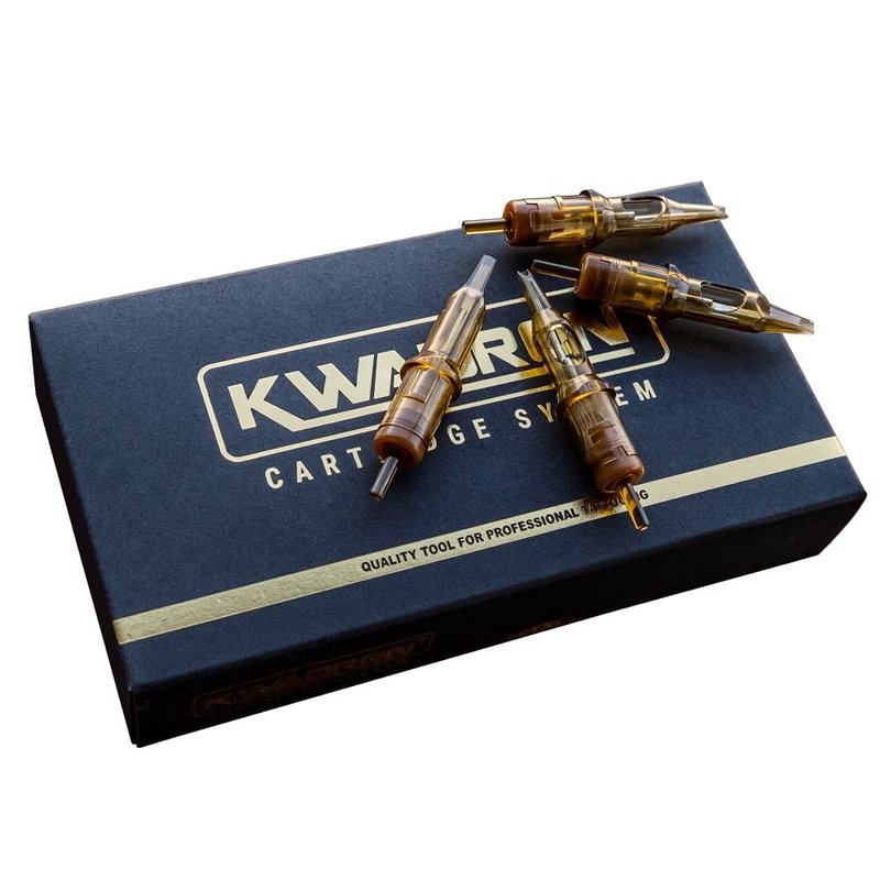 Kwadron Tattoo Needle Cartridge, Box of 20, Round Liners Long Taper - 7 Round Liner Long Taper - 35/7RLLT
