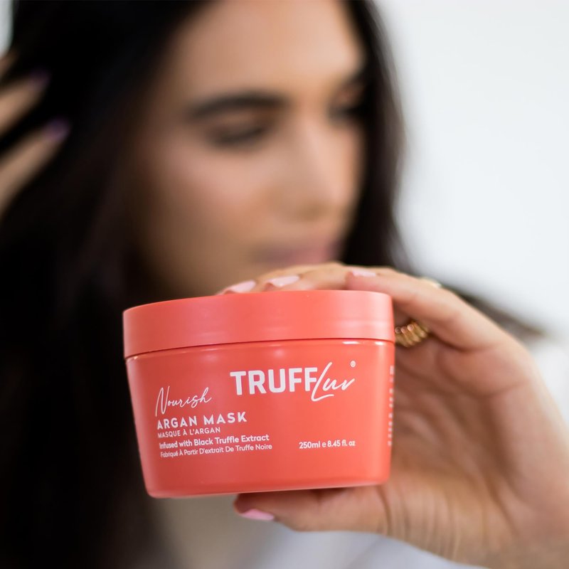 TruffLuv Argan Mask - Deep Conditioning Hair Mask - Hair Moisturizer with Black Truffle and Argan Oil - Enhances Elasticity and Texture - 8.45 oz