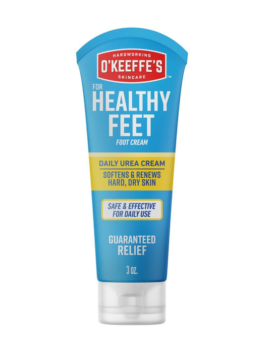 O'Keeffe's for Healthy Feet Intense Renewal Cream with Urea & Alpha Hydroxy Acid - 3 oz Tube (1 Pack) - Chemically Exfoliates and Softens Extremely Callused, Dry Feet