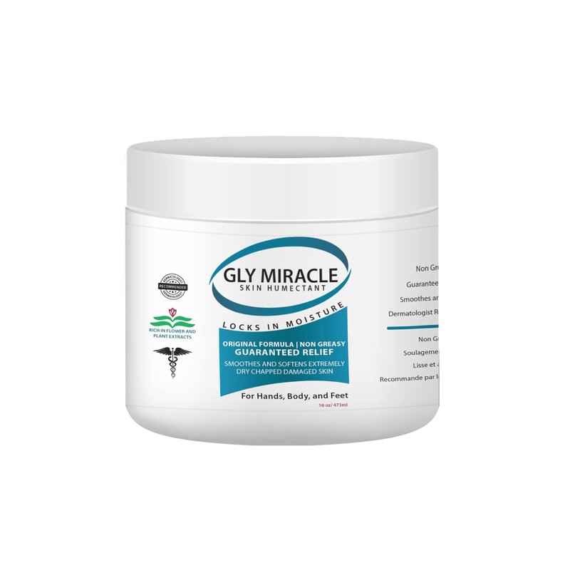 Moisturizing Body Lotion - Non-Greasy Humectant for Extremely Dry Skin | 16 oz Jar with Pure Glycerin