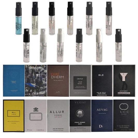 Huatsing Men's Perfume Sampler 12pcs Sample Designer Fragrance Samples for Men (Lot 12)