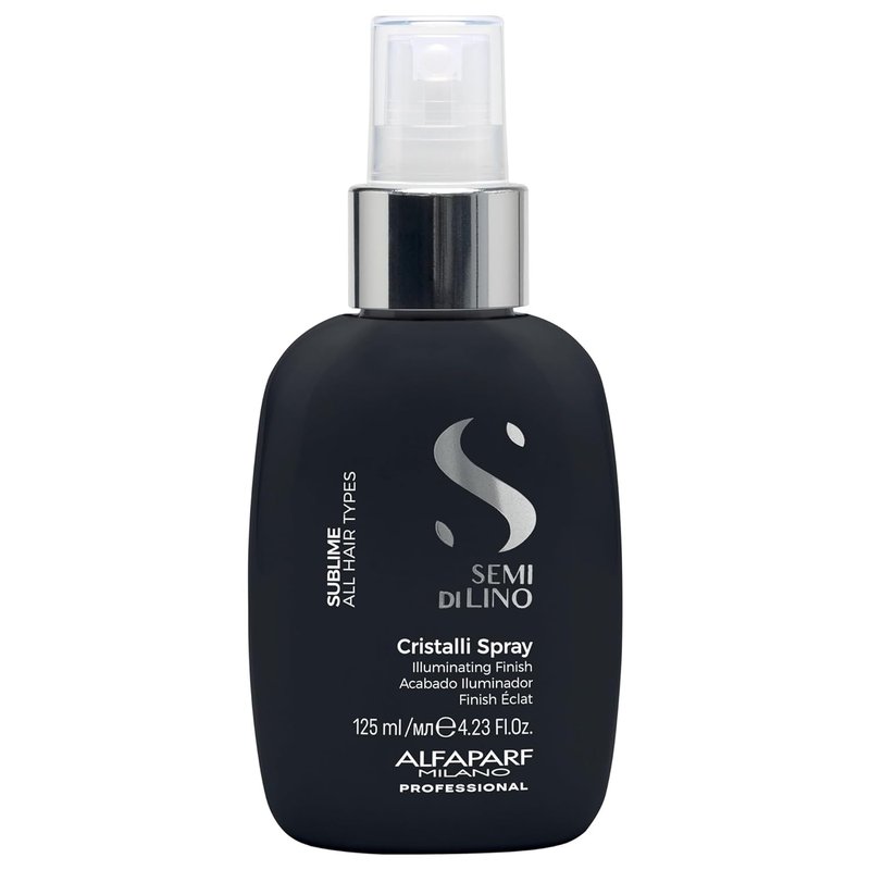 ALFAPARF MILANO Semi di Lino Sublime Cristalli Smoothing Spray - Lightweight Hair Oil Serum for Gloss & Shine | 4.23 fl oz