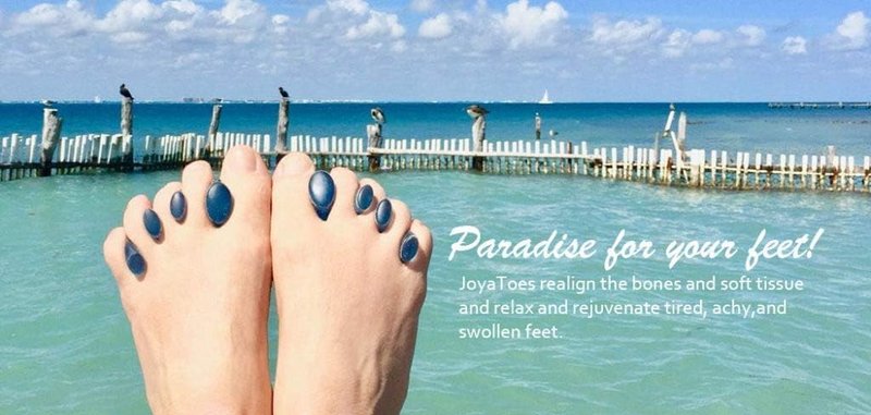 Toe Separators for Yoga & Foot Recovery - Soft Gel Spacers | Small Blue, 1 Pair, Reusable & Washable
