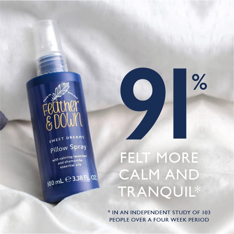 Feather & Down Pillow Spray Duo Set: 50ml Sweet Dreams Pillow Spray & 50ml Breathe Well Pillow Spray, The Perfect Combination for a Peaceful Night's Sleep, Vegan & Cruelty Free