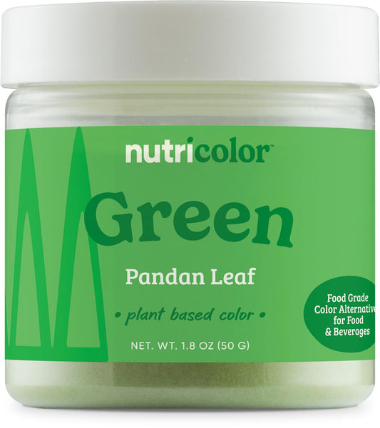 Nutricost Green Plant-Based Food Coloring - Natural Pandan Leaf Powder, 50 Servings | Ideal for Food & Beverages