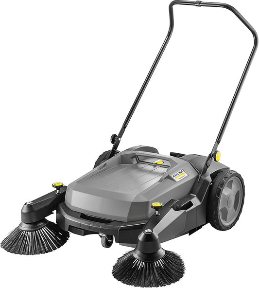 KÃ¤rcher Pro Walk Behind Outdoor Push Sweeper, KM 70/20 C 2SB, Two Bristle Brushes, Sweeps up to 20,000 ftÂ² - 11 Gallon Capacity - for Commercial Use in Warehouses, Workshops, and More
