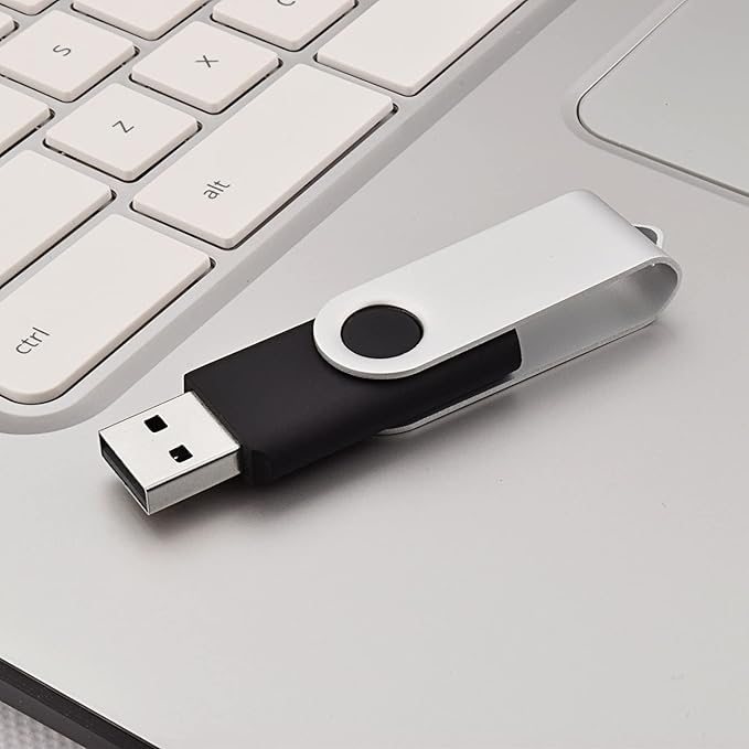 JUANWE 64GB USB Flash Drive 2 Packs, 2.0 Thumb Drive Foldable USB Storage Flash Drive Memory Stick with Lanyard Hole, Jump Drive Pen Drive Zip Drive Portable Flashdrive for PC/Tablet/Mac/Car, Black