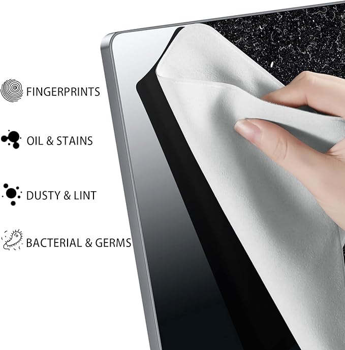 MUBUY-GOL 2-Pack Microfiber Liner Cleaning Cloth for MacBook Neo/Pro/Air 13“ and 14” (2018–2026), Keyboard Protector Compatible with MacBook Neo 13, Air 13, and MacBook Pro 14 (M5–M1)